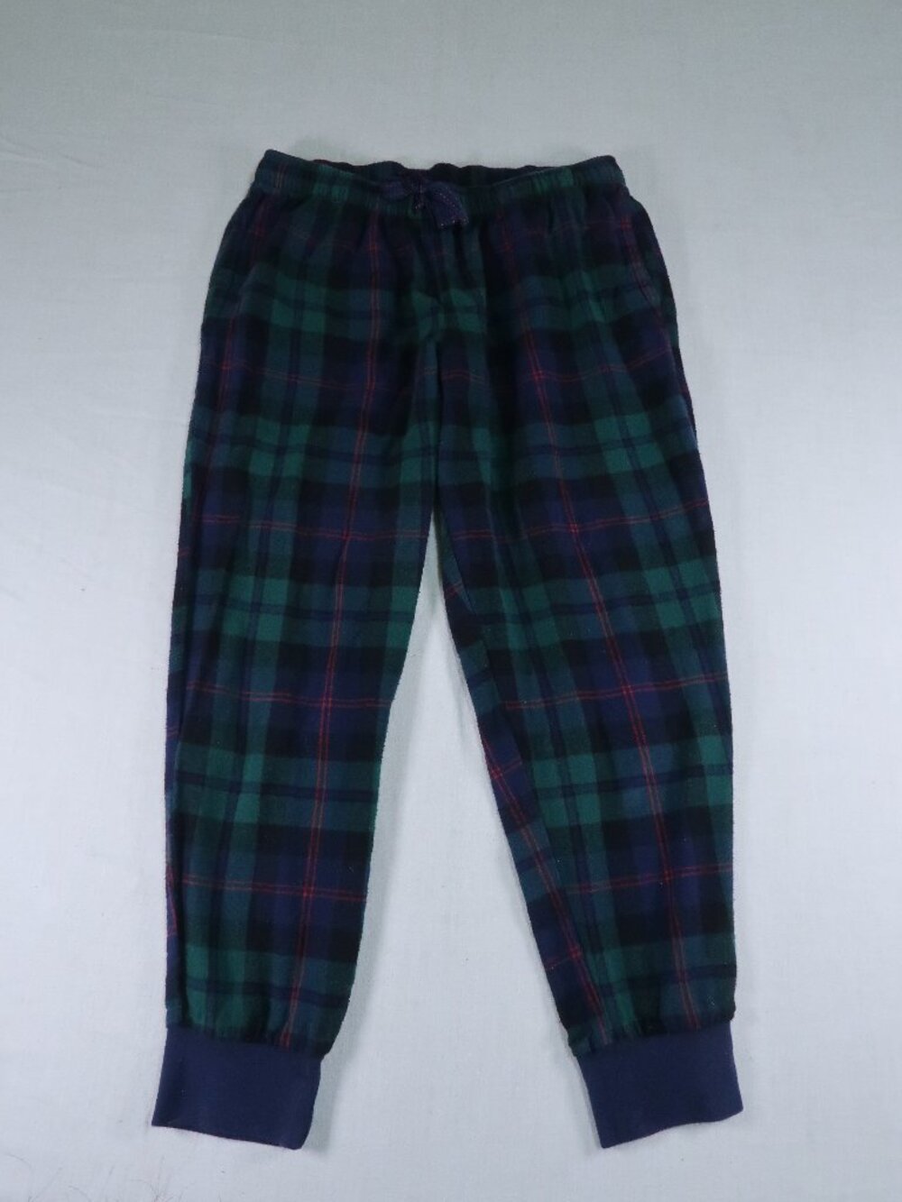 Women’s Plaid Flannel Pajama Jogger Pants Small Holiday Christmas
